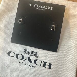 Coach c earrings